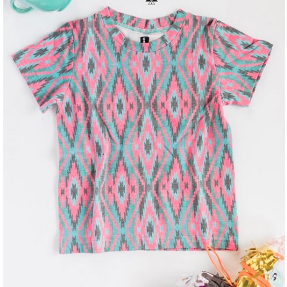 Aztec print sliced back